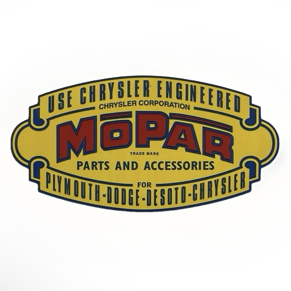 Mopar Parts and Accessories Decal Sticker 6”(L) 3”(H)